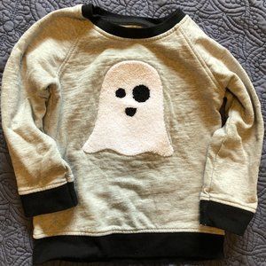 EUC Monica + Andy Halloween / happy ghost applique sweatshirt 18-24mo.